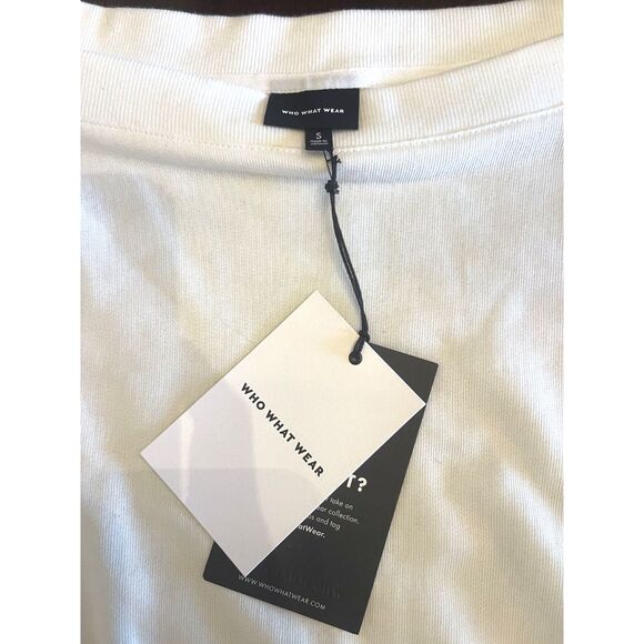 NWT Who What Wear Womens Pull Over Top SMALL Coastal Grandma Casual Buttons - Picture 2 of 9